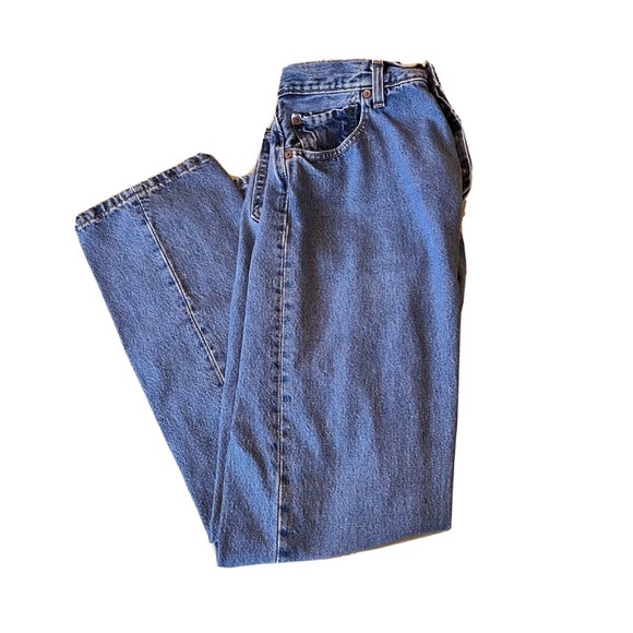 Levi's Denim - Vintage Levis 501 Jeans 34/32 Actual 29/29 Blue Workwear Denim USA MADE Womens